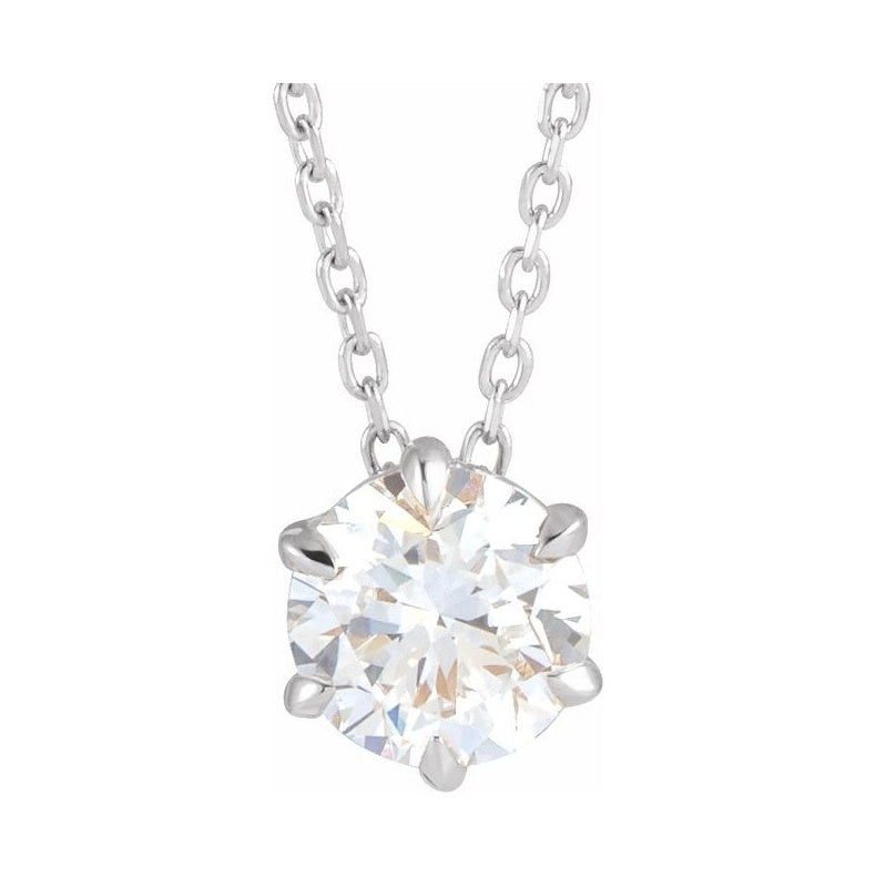 Solitaire Necklace or Slide Pendant