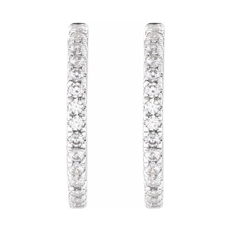 Lab-Grown Diamond Hoop Earrings