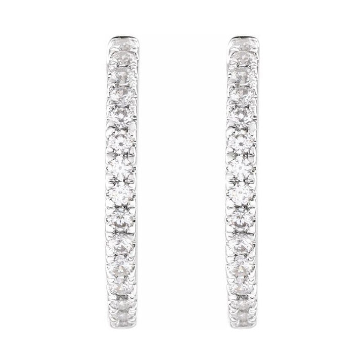 Lab-Grown Diamond Hoop Earrings