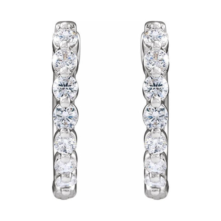 Lab-Grown Diamond Hoop Earrings