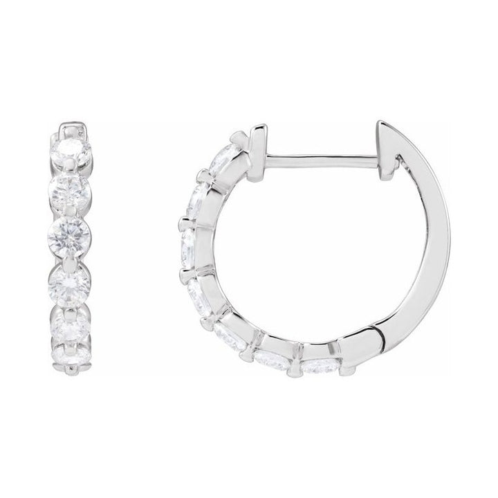 Lab-Grown Diamond Hoop Earrings