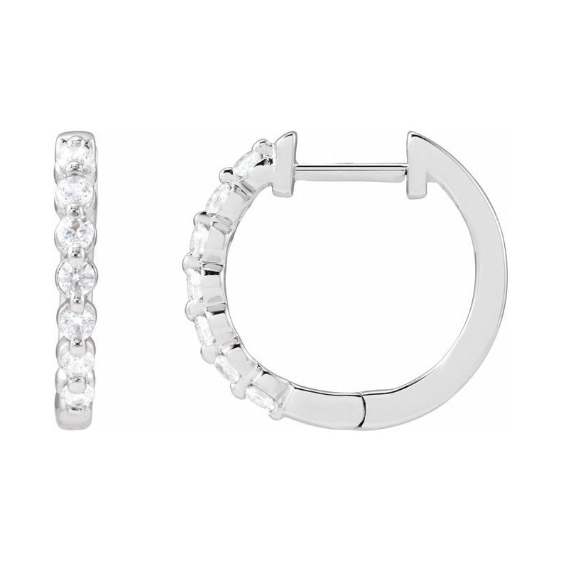 Lab-Grown Diamond Hoop Earrings