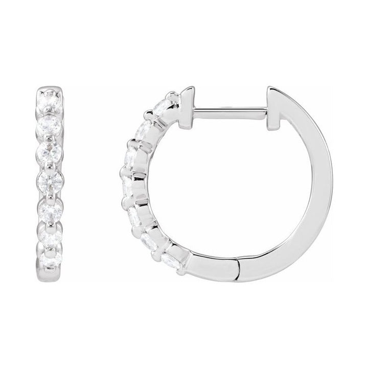 Lab-Grown Diamond Hoop Earrings