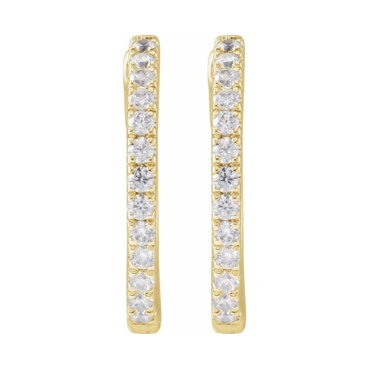 Lab-Grown Diamond Hoop Earrings