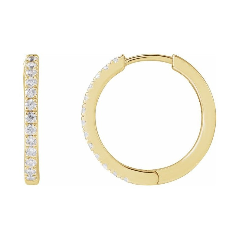 Lab-Grown Diamond Hoop Earrings