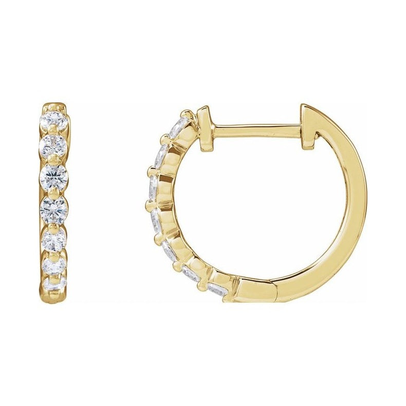 Lab-Grown Diamond Hoop Earrings