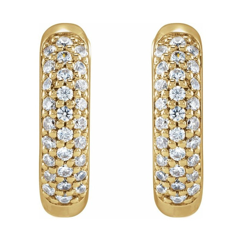Lab-Grown Diamond Hoop Earrings