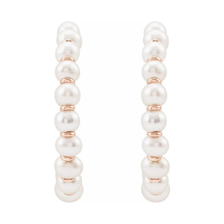 Pearl Hoop Earrings