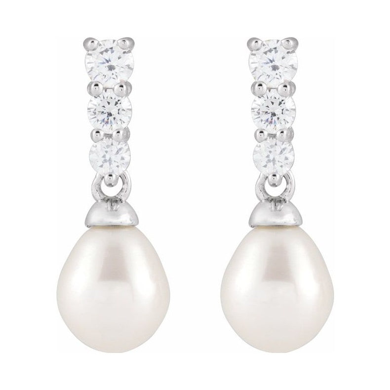 Accented Pearl Earrings