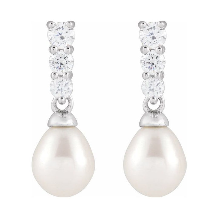 Accented Pearl Earrings