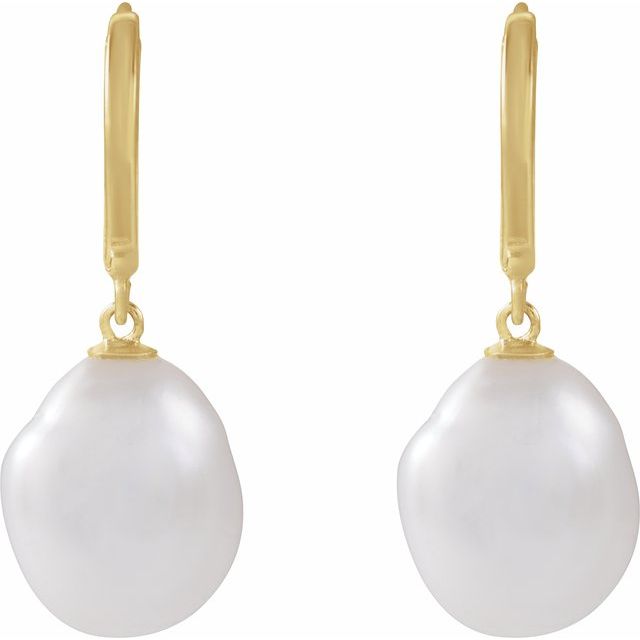 Pearl Hoop Earrings