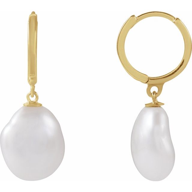 Pearl Hoop Earrings