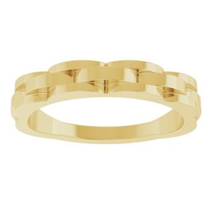 57992 / Ring / 14K Yellow / Polished / Chain Link Ring