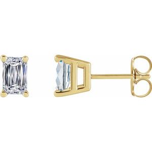 14K Yellow 1 CTW Natural Diamond Earrings