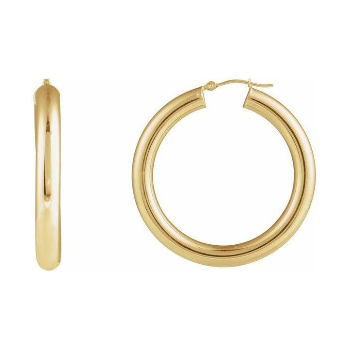 Tube Hoop Earrings