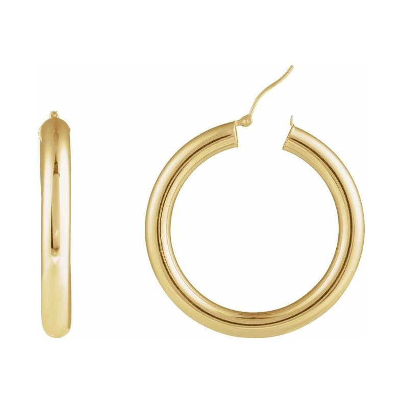 Tube Hoop Earrings