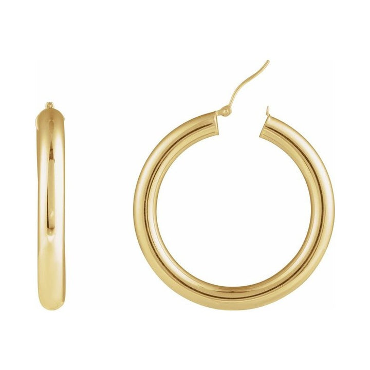 Tube Hoop Earrings
