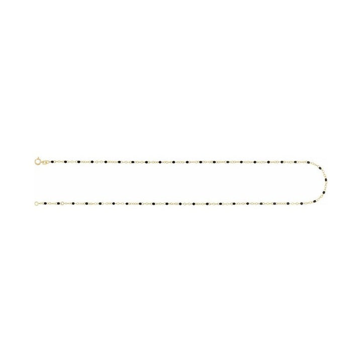 2 mm Enamel Bead Adjustable Chain