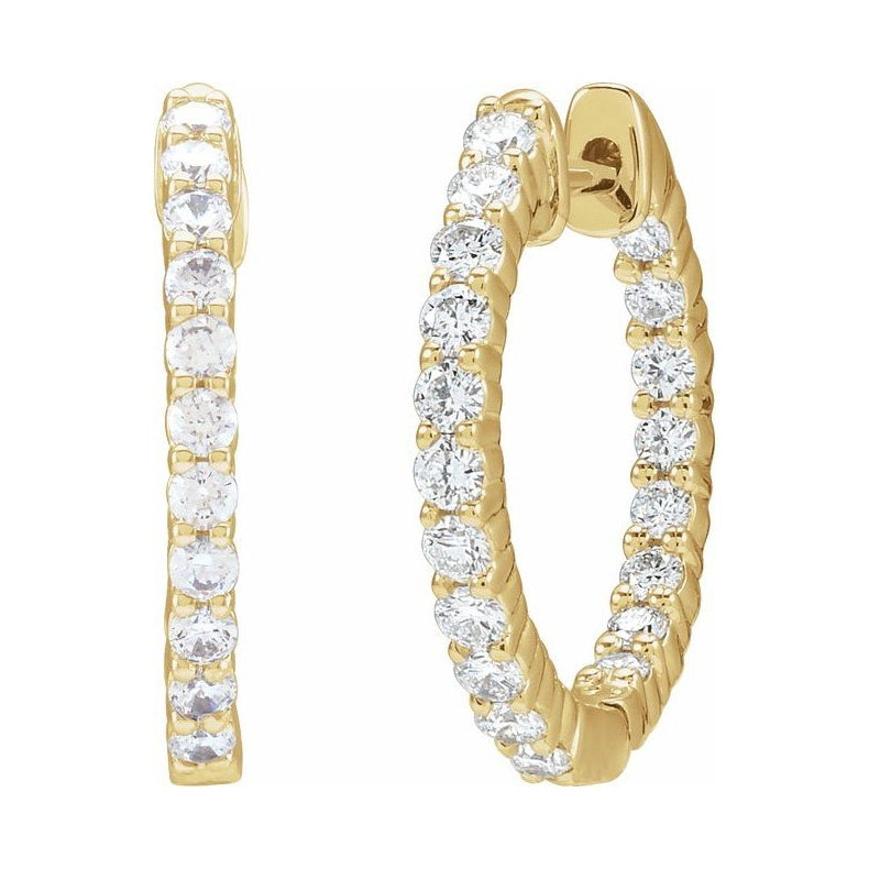 Inside-Outside Hoop Earrings