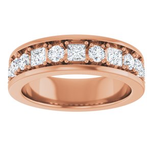 14K Rose 1 1/3 CTW Lab-Grown Diamond Band