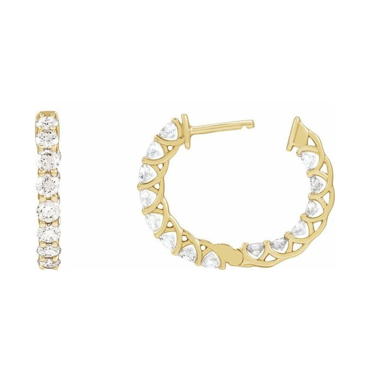 Inside-Outside Hoop Earrings