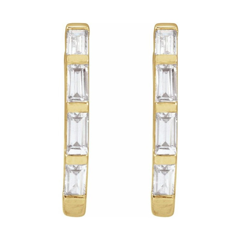 Lab-Grown Diamond Hoop Earrings