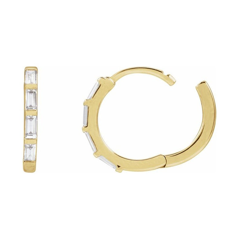 Lab-Grown Diamond Hoop Earrings