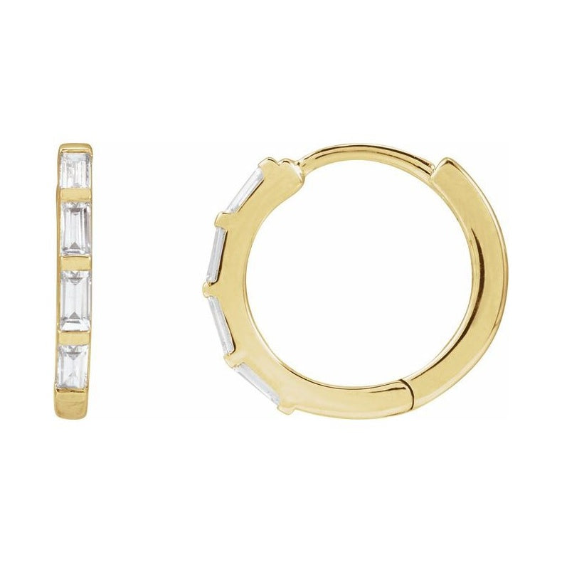 Lab-Grown Diamond Hoop Earrings
