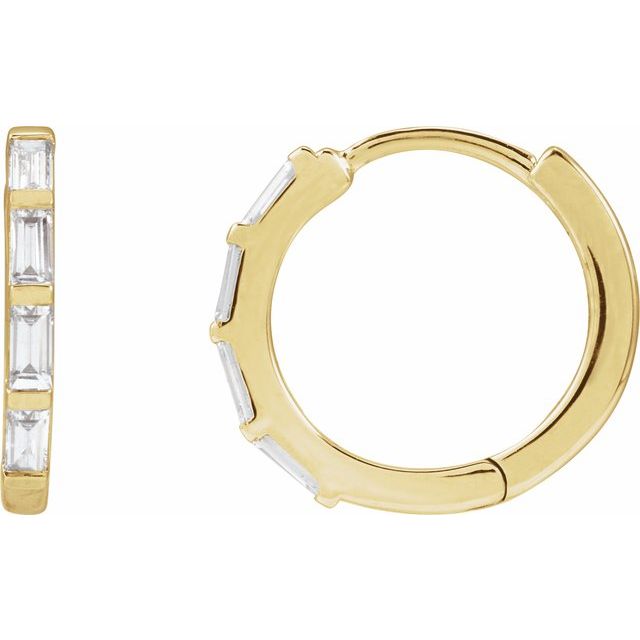 Lab-Grown Diamond Hoop Earrings