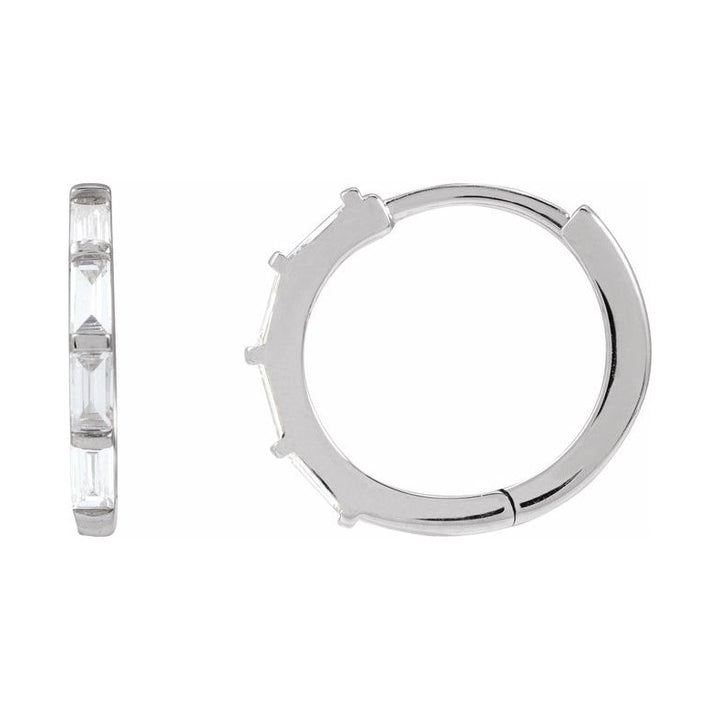 Lab-Grown Diamond Hoop Earrings