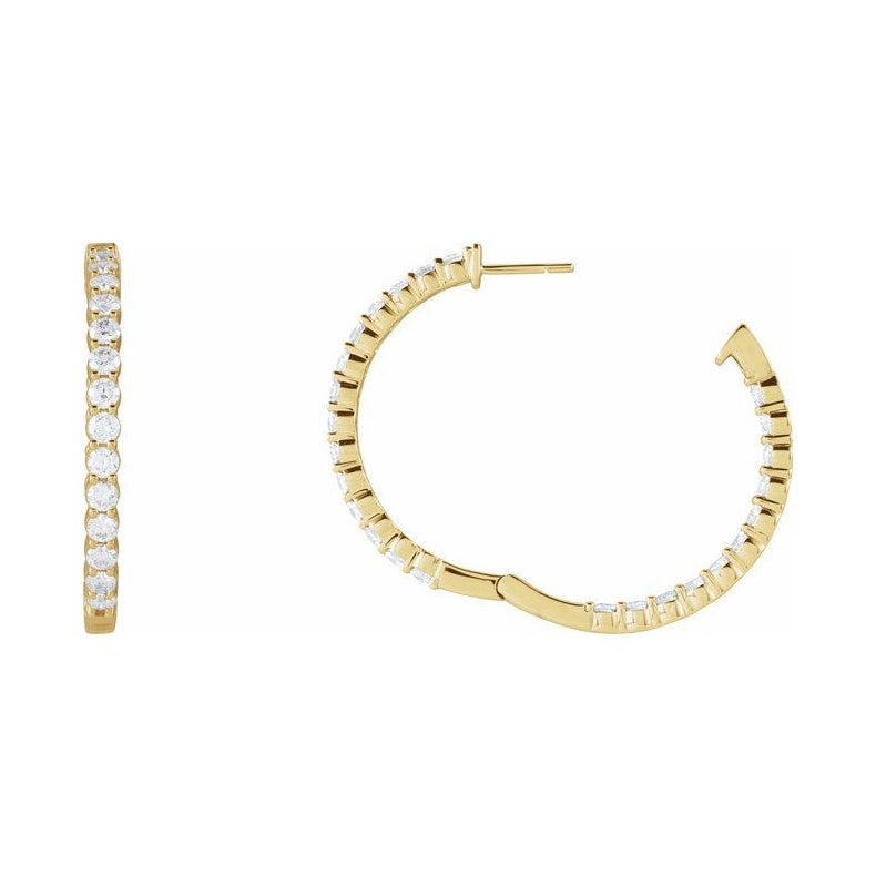 Inside-Outside Hoop Earrings