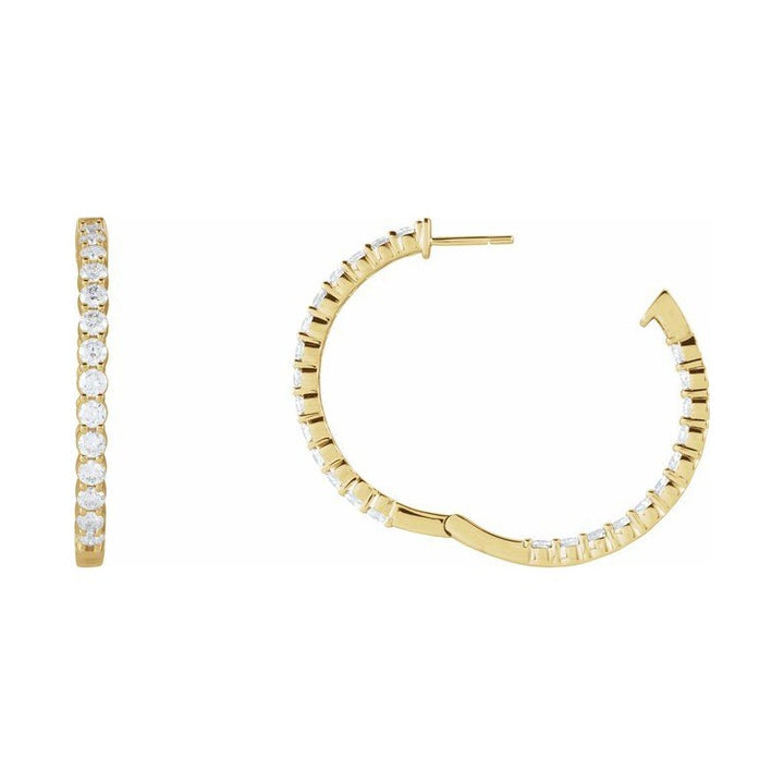 Inside-Outside Hoop Earrings