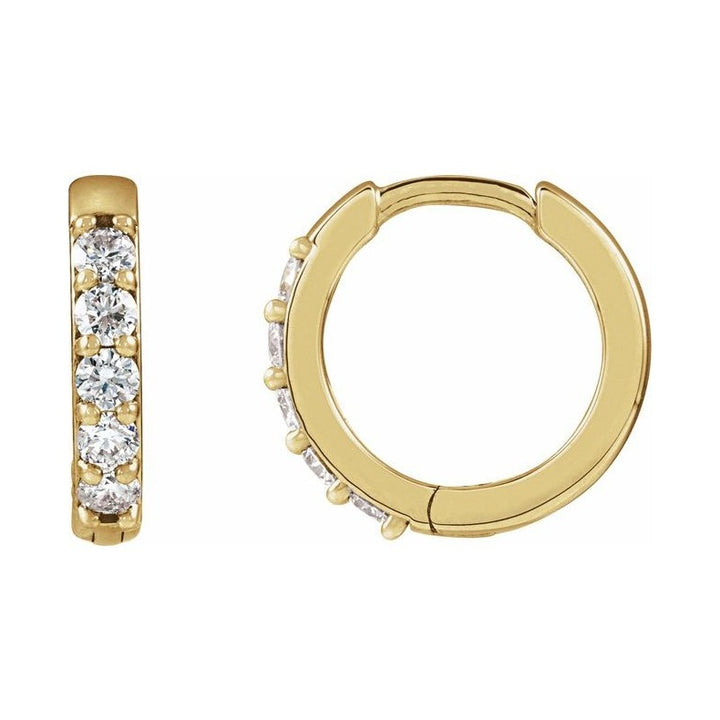 Accented Huggie Earrings