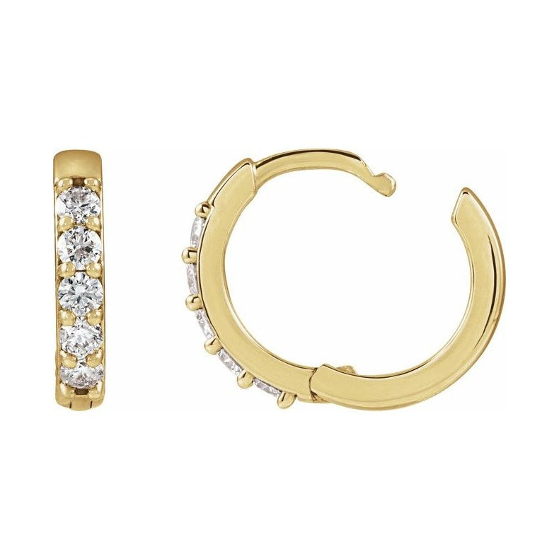 Accented Huggie Earrings