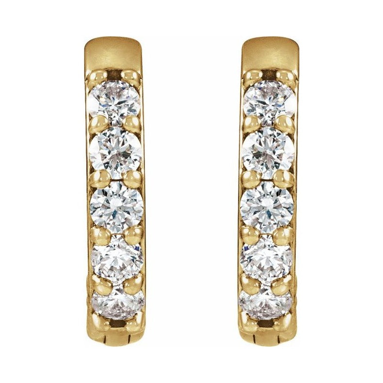 Accented Huggie Earrings