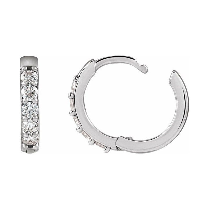 Accented Huggie Earrings