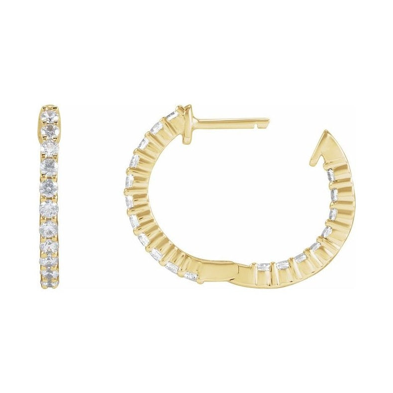 Inside-Outside Hoop Earrings