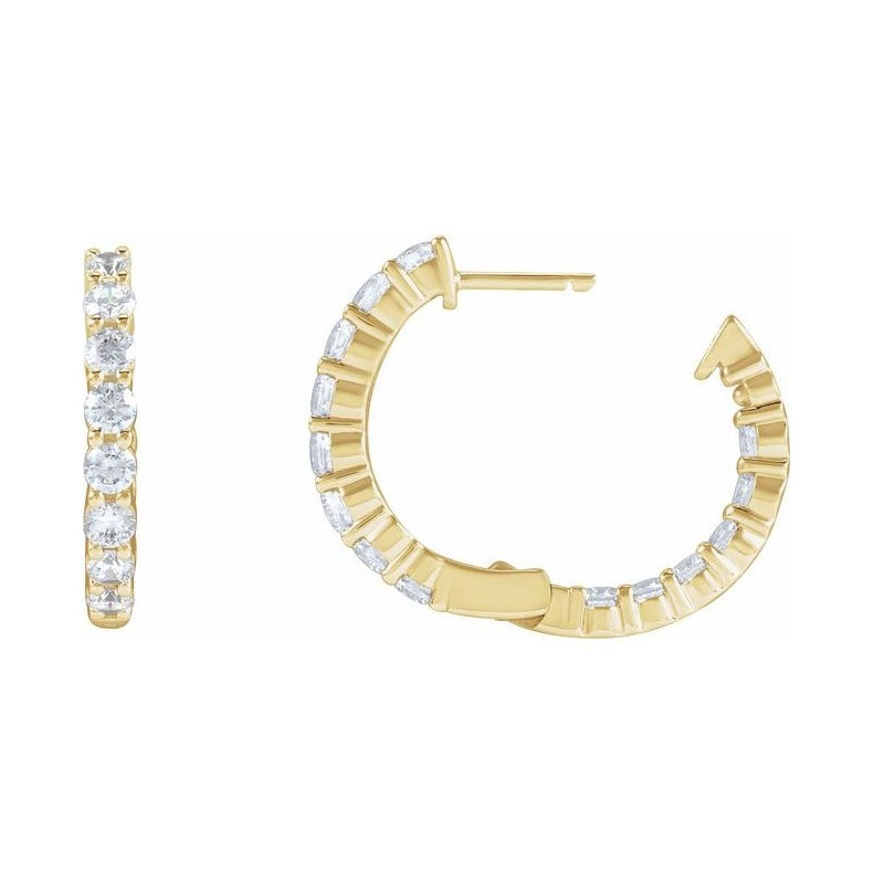 Inside-Outside Hoop Earrings