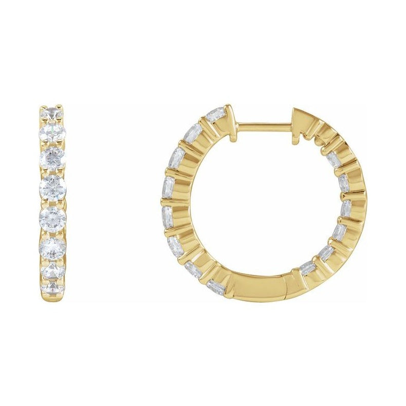Inside-Outside Hoop Earrings