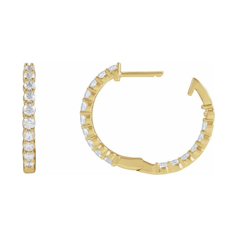 Inside-Outside Hoop Earrings