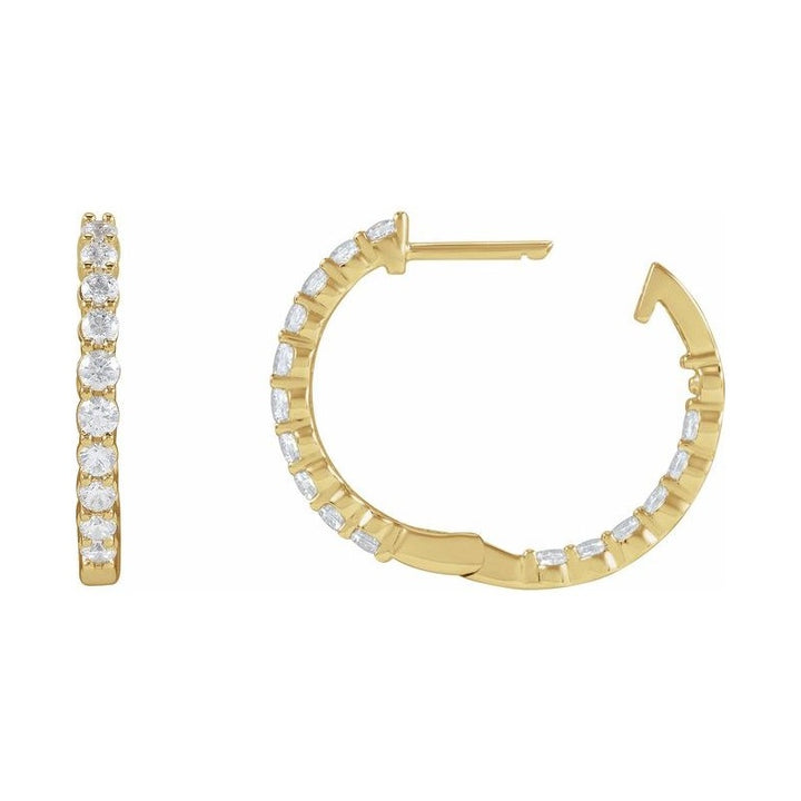 Inside-Outside Hoop Earrings