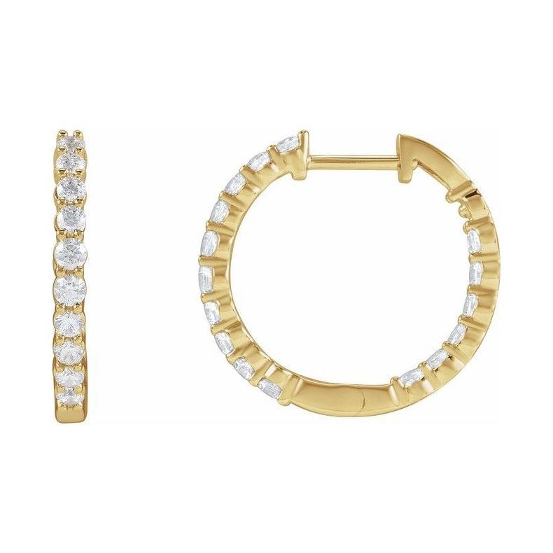 Inside-Outside Hoop Earrings