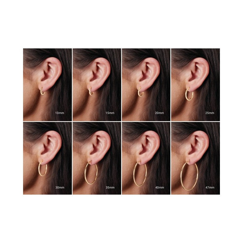 Tube Hoop Earrings