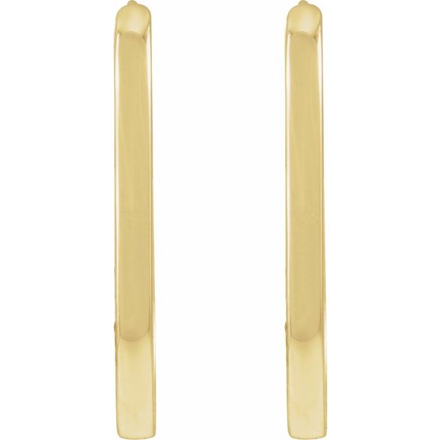 Elongated Hoop Earrings