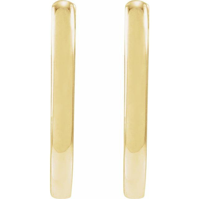 Elongated Hoop Earrings