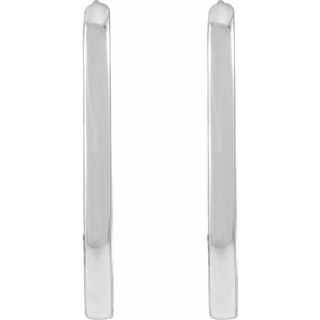 Elongated Hoop Earrings