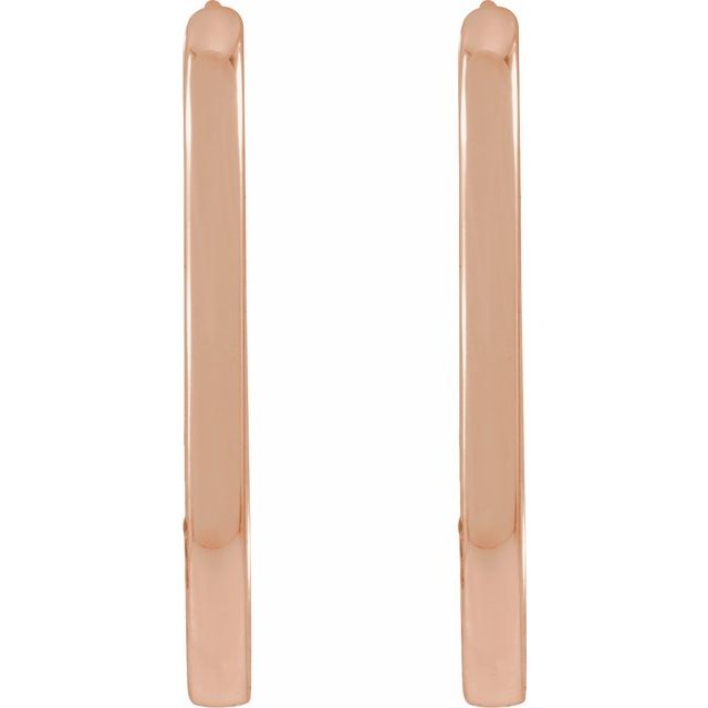 Elongated Hoop Earrings