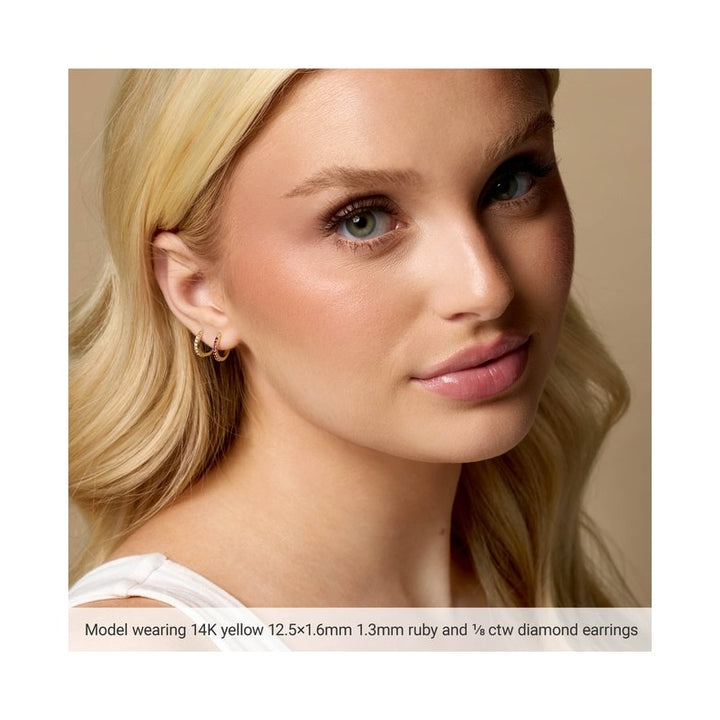 Accented Huggie Earrings