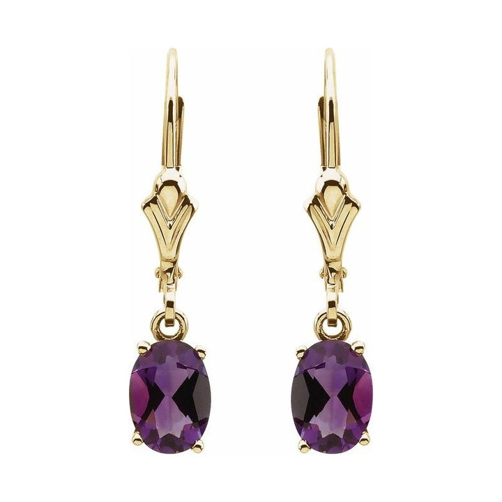 Oval 4-Prong Earrings