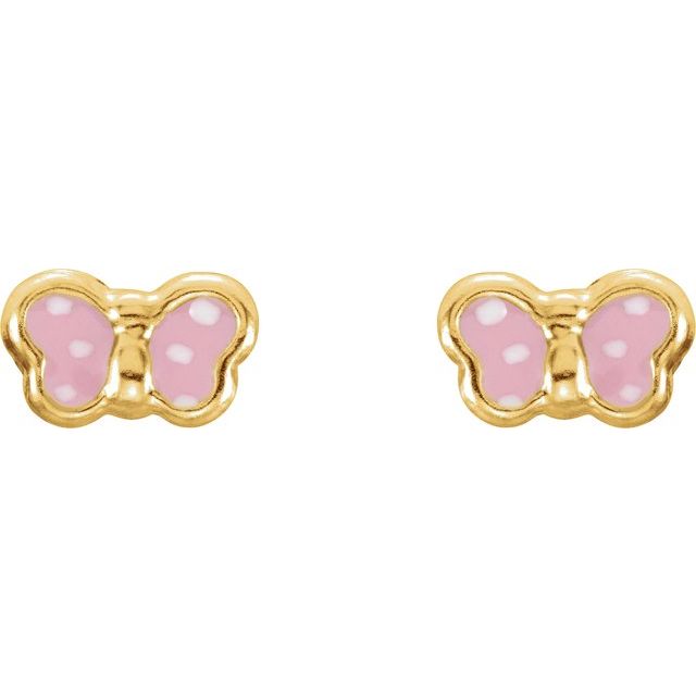 Youth Enamel Butterfly Earrings
